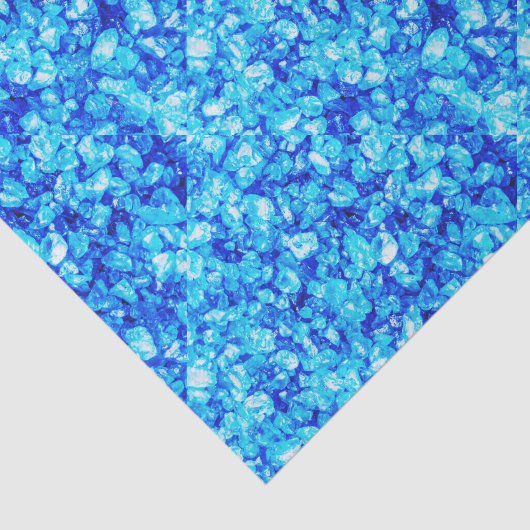 Aqua Blue Crushed Sea Glass Decoupage 薄葉紙 (詳細)