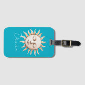 Aqua Blue dream Sicilian sun ラゲッジタグ (正面横)