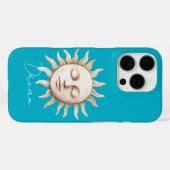 Aqua Blue dream Sicilian sun Case-Mate iPhoneケース (裏面 (横))