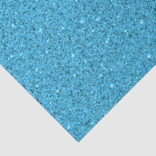 Aqua Blue Glittery Crushed Sea Glass 薄葉紙 (詳細)
