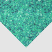 Aqua Blue Green Crushed Sea Glass Decoupage 薄葉紙 (詳細)