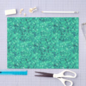 Aqua Blue Green Crushed Sea Glass Decoupage 薄葉紙 (クラフト)