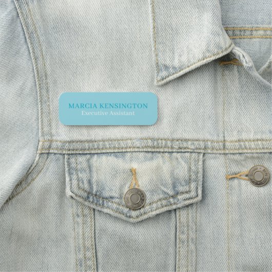 Aqua Blue Modern Professional 名札 (インサイチュ)
