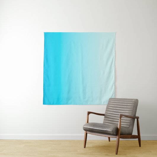 Aqua blue ombre background タペストリー (インサイチュ(横))