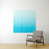 Aqua blue ombre background タペストリー (インサイチュ)