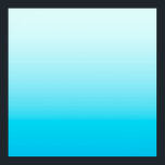 Aqua blue ombre background ポスター<br><div class="desc">Blue aqua gradient colors.</div>