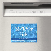 Aqua Blue Swimming Pool Cleaning Service マグネット (インサイチュ (食洗機))
