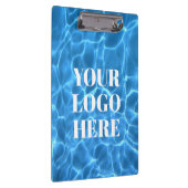 Aqua Blue Swimming Pool Photo for Your Logo クリップボード (右)