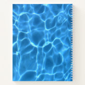 Aqua Blue Swimming Pool Photo for Your Logo ノートブック (裏面)