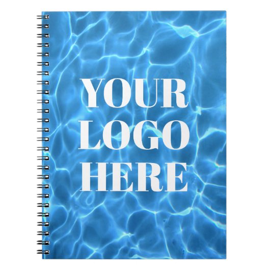 Aqua Blue Swimming Pool Photo for Your Logo ノートブック (正面)