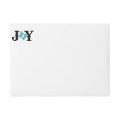 Aqua Blue Texas JOY Holiday ラップアラウンドラベル (正面)