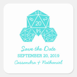 Aqua D20サイコロ日付ステッカーの保存 スクエアシール