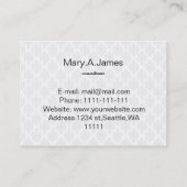 aqua damask名刺 名刺 (裏面)