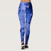 Aqua Droplet Dream Leggings - Water Bubble Blue レギンス (裏面)