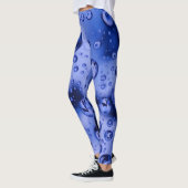 Aqua Droplet Dream Leggings - Water Bubble Blue レギンス (左)