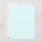 Aqua Ethereal Spring Wedding 招待状 (裏面)