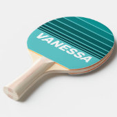 Aqua Fade Horizon Striping with Name 卓球ラケット (正面アングル)