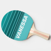 Aqua Fade Horizon Striping with Name 卓球ラケット (横)