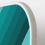 Aqua Fade Stripes with Name ピックルボールラケット (左詳細)