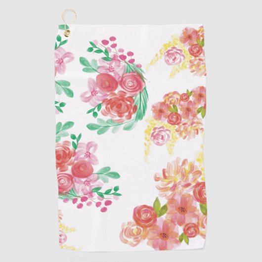 Aqua fleur ゴルフタオル (正面)