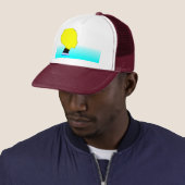 Aqua Glow Profile – Pop Art Trucker Cap キャップ (インサイチュ)