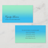 Aqua Gradient名刺の色 名刺 (正面/裏面)