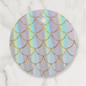 Aqua Lilac Mermaid Tail Coastal Charm フェイバータグ (裏面)