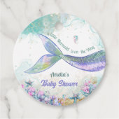 Aqua Lilac Mermaid Tail Coastal Charm フェイバータグ (正面)