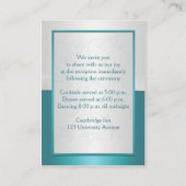 Aqua-marineおよびSilverフローラ・エンクロージャ・カード エンクロージャーカード (裏面)