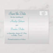 Aqua-marineとSilverのフローラ写真を保存 案内ポストカード (裏面)