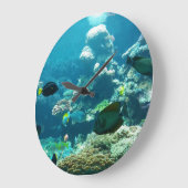 aqua meer fisch sea ラージ壁時計 (傾斜)