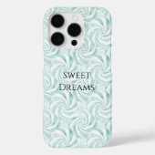 Aqua Mint White Swirls Case-Mate iPhoneケース (裏面)
