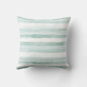 Aqua Mint White Swirls Christmas クッション (裏面)