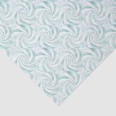 Aqua Mint White Swirls Christmas 薄葉紙 (詳細)