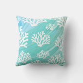 Aqua Ocean Coral Sealife クッション (裏面)