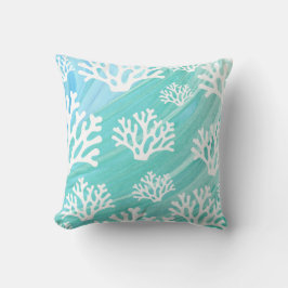 Aqua Ocean Coral Sealife クッション