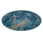 Aqua Onyx Marble:高解像度デザイン。 カッティングボード (角)