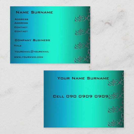 Aqua pixels名刺 名刺 (正面/裏面)