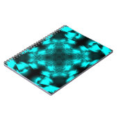 Aqua Plasma Symmetry Fractal Art ノートブック (左側)
