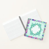 Aqua Purpleフローラカスタマイズ ノートブック (内部)