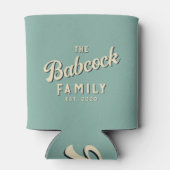 Aqua Reef Retro Family Name & Year 缶クーラー (裏面)