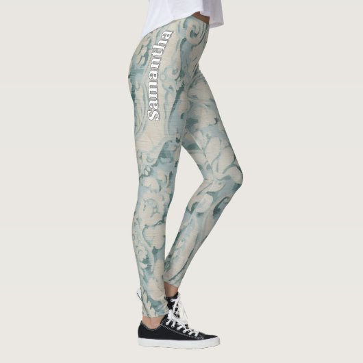 Aqua Renaissance Vine Leggings レギンス (右)