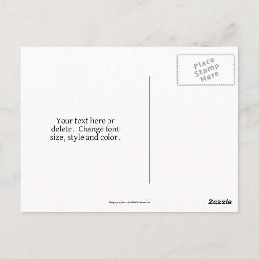 Aqua Rose Flower Personalized ポストカード (裏面)