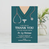 Aqua Scrubs Medical Professional Thank You Card サンキューカード (スタンド正面)