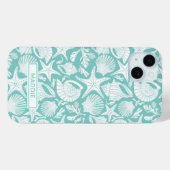 Aqua Shells Personalized Case-Mate iPhoneケース (裏面 (横))