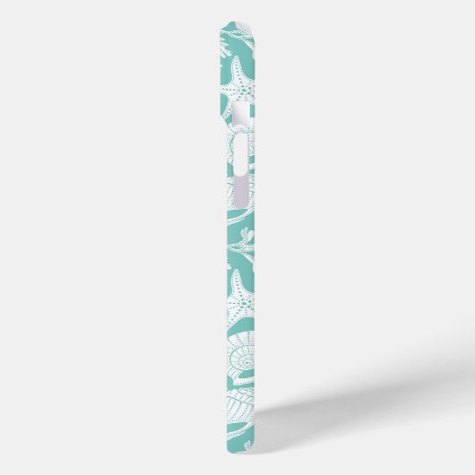 Aqua Shells Personalized Case-Mate iPhoneケース (裏面 / 左)