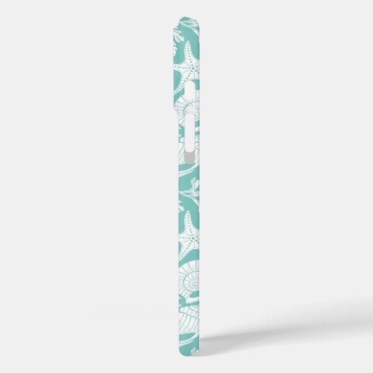 Aqua Shells Personalized Case-Mate iPhoneケース (裏面 / 左)