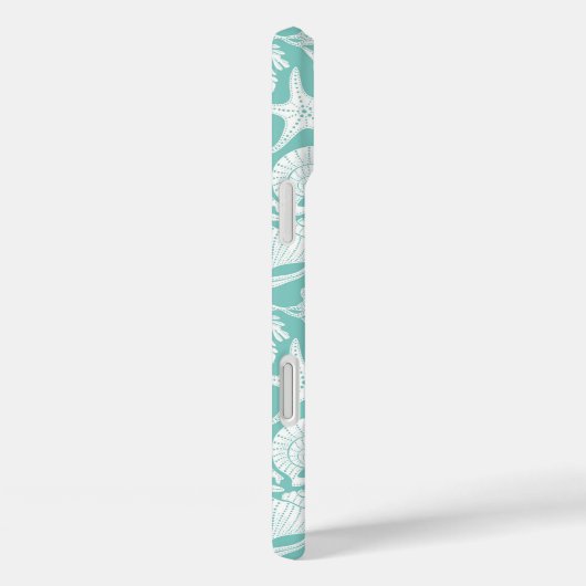 Aqua Shells Personalized Case-Mate iPhoneケース (裏面 / 右)