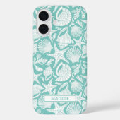 Aqua Shells Personalized Case-Mate iPhoneケース (裏面)