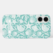 Aqua Shells Personalized Case-Mate iPhoneケース (裏面 (横))